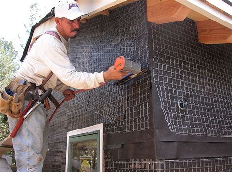 building a stucco house metal frame|stucco over metal netting.